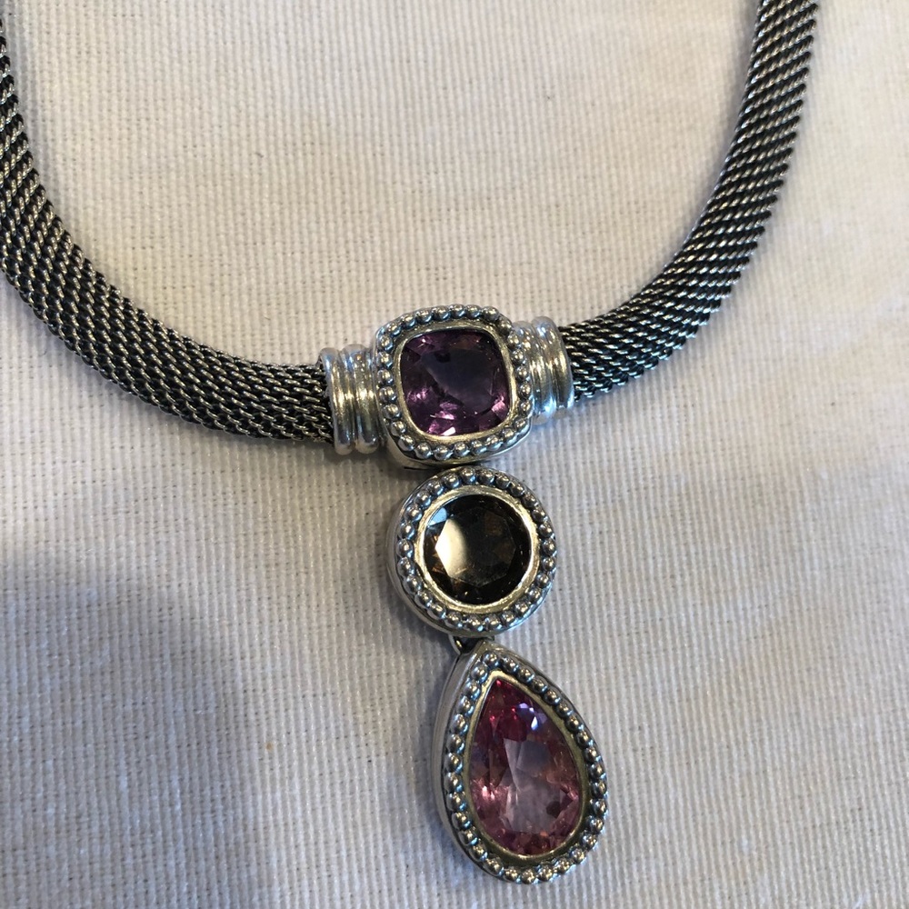 Nordstrom Brand .925 Silver and Swarovski Necklace